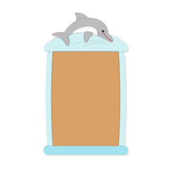 Korková nástěnka Delfínek